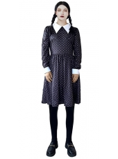 Wednesday Costume Long Dress - Womens Halloween Costumes